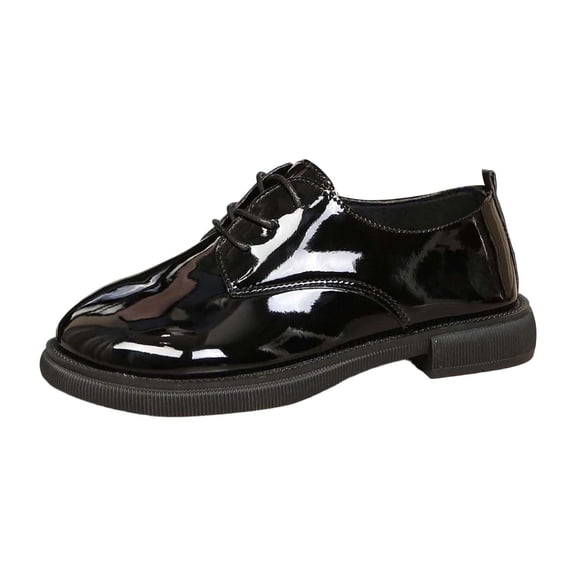 oqasdz Casual Shoes for Women Loafers Pu Leather Flat Lace Up Solid Color Dressy Shoes for Formal Event Party Wedding Versatile Summer Outdoor