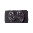 thumbnail image 2 of Wuxian Toddler Baby Girls Headband Solid Color Soft Headwrap Cute Bow Glitter Elastic Hairbands Photography Travel Party Birthday Wedding Fashionable Hair Accessories,Black,0-36 Months, 2 of 3