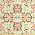 thumbnail image 1 of Geometric Fabric by the Yard, Colorful Floral Themed Ornamental Abstract Design in Vintage Style, Upholstery Fabric for Dining Chairs Home Decor Accents, Cream and Multicolor by Ambesonne, 1 of 4