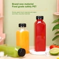 thumbnail image 6 of 1PC Multipurpose Clear Square Plastic Beverage Bottles with Tamper-Evident Caps, Food-Grade PET Empty Juice Containers for Smoothies, Milk, and Water – Various Sizes 250ml, 6 of 6