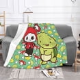 thumbnail image 2 of JJ Mikey Maizen Soft Micro Fleece Cozy Throw Blanket Lightweight Fuzzy Flannel Blankets Sofa Decor Gifts, 2 of 9