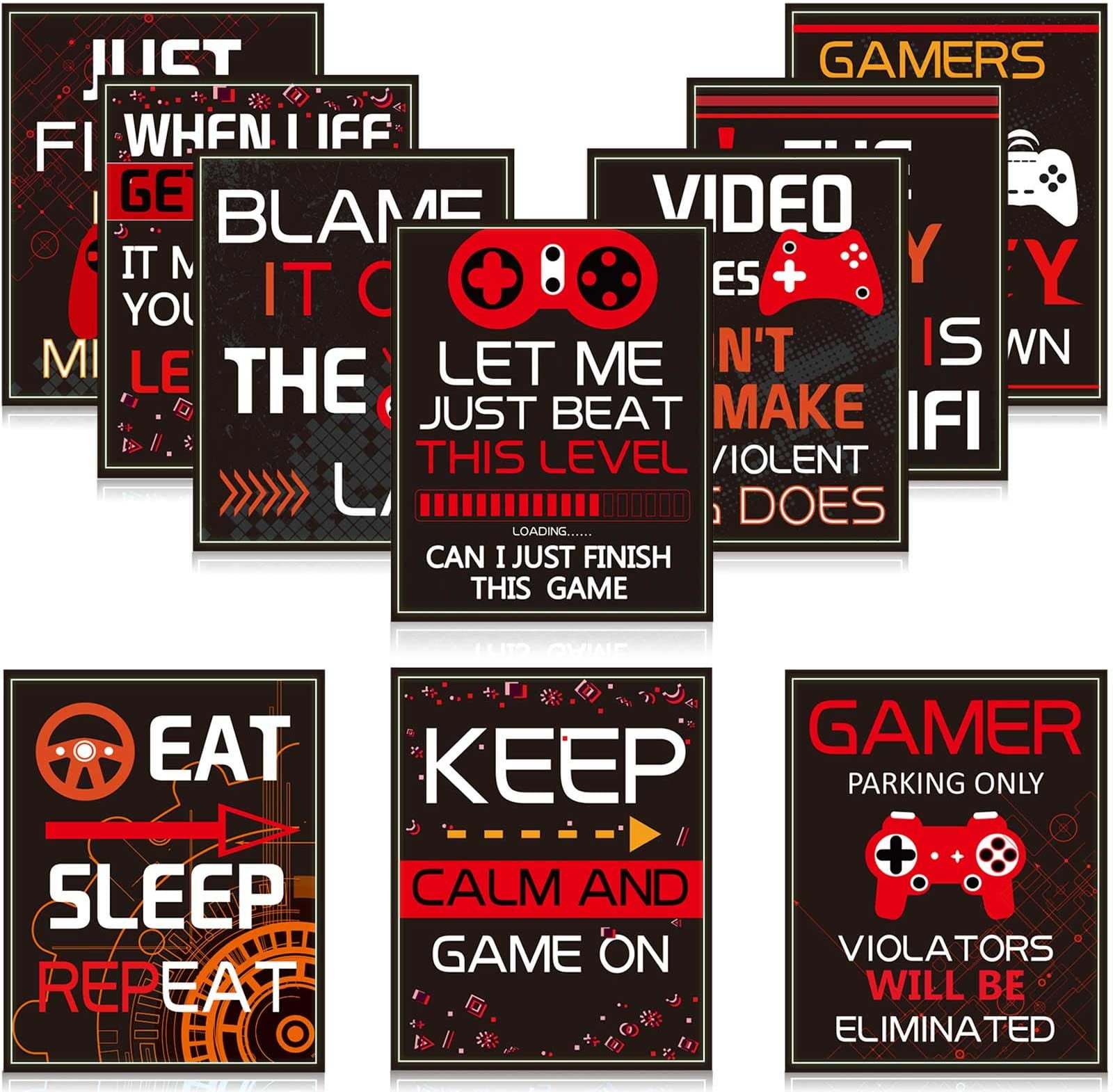 8”X 10” video game Gift Gamer Decor for Boys Room,No Frames ,Video Gaming Posters for Gamer Room Decor,Game Controller Retro Video Game Posters Set of 8 Video Game Poster 8”X 10” video game Gift Gamer Decor for Boys Room,No Frames ,Video Gaming Posters for Gamer Room Decor,Game Controller Retro Video Game Posters Set of 8 Video Game Poster