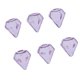 thumbnail image 1 of 6 colgantes de botella de vidrio transparente para manualidades, joyería, color morado Púrpura, 1 of 8