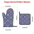thumbnail image 4 of YFYANG Oven Mitts and Pot Holders Sets 4 Pieces, Non-Slip Heat Resistant Purple Polka Dots Watercolor Kitchen Glove Pot Mat for Cooking and Baking, 4 of 8