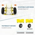 thumbnail image 7 of Panel Dolly 600 LBS Capacity Slab Dolly with 10in Inflatable Rubber Tires and Adjustable Clamp for Drywall Sheets Doors and Heavy Panel Transport Yellow, 7 of 7