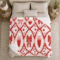 thumbnail image 4 of YShenghong Vintage Strawberries And Bows In Lace Frames Printed Flannel Blanket, 4 of 7