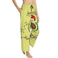 thumbnail image 2 of Daiia Avocado Merry Christmas Women's Sleep Pant with Pockets and Drawstring,Pajama Pants-X-Large, 2 of 9