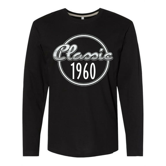 Inktastic Classic 1960 Birth Year Long Sleeve T-Shirt