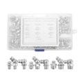thumbnail image 5 of 115Pcs Steel Zerk Grease Nipple Fittings Assortment Kit Straight 90-Degree 45-Degree Angled(M6 M8 M10), 5 of 5