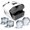 Charcoal, variant on Ball Ice Cube Tray and Big Ice Cube Molds for Whiskey, Slow-Melting, 100% Silicone, No-Plastic, Easy Release, Ideal for Gifting and Elevating Cocktails (Charcoal, 4 Spheres & 6 Cubes)