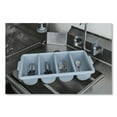 thumbnail image 4 of Cutlery Bin, 4 Compartments, 11.5 x 21.25 x 3.75, Plastic, Gray, 4 of 6