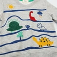 thumbnail image 4 of Chandail à Imprimé Rayé pour Garçons, Tout-Petits, Automne, T-Shirt à Manches Longues, Chandail pour Bébé 2-7 Ans, 4 of 5