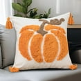 thumbnail image 5 of Hxlamzoo Embroidered Pumpkin Cushion Cover - Premium Canvas Fall Decor, Rustic Sofa Pillow for Living Room, Cozy Autumn Home Gift, 5 of 5