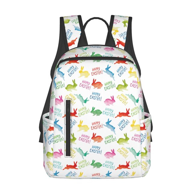 Easygdp Happy Easter Rabbit para Easygdp Yak - Mochila Casual Ligera y Resistente para Viaje y Senderismo para Hombres y Mujeres