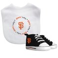 thumbnail image 2 of BabyFanatic 2 Piece Bib and Shoes - MLB San Francisco Giants - White Unisex Infant Apparel, 2 of 3