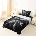 thumbnail image 5 of Homewish Wild Lightning Twin Sheets,Contemporary Aesthetic Bedding,Gray,3-Piece,1 Fitted Sheet and 1 Pillowcase, 5 of 6