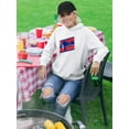 thumbnail image 2 of The Independence Day 4Th. Hoodie Women -Image by Shutterstock, Female 4X-Large, 2 of 4
