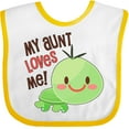 thumbnail image 3 of Inktastic My Aunt Loves Me Cute Turtle Boys or Girls Baby Bib, 3 of 4