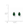 thumbnail image 2 of 14k White Gold Tsavorite Earrings, Gem Ctw.0.48, 2 of 2