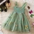 thumbnail image 2 of XXWXYD Toddler Girls Birthday Party Dress Sleeveless Tulle Princess Floral Embroidery Formal Photo Shoot Attire Adjustable Straps Soft Fabric Holiday Celebration, 2 of 9
