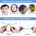 thumbnail image 4 of Banda para el cabello de metal para hombres Diadema Bandas para mujeres Unisex Negro Ondulado Primavera Deportes al aire libre Diademas Clips para hombres Accesorios Elástico simple, 4 of 5
