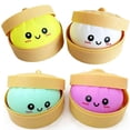thumbnail image 1 of Squishies GNDA de dumpling, pelotas antiestrés, 4 piezas, juguete sensorial, 1 of 6