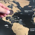thumbnail image 3 of Scratch Off World Travel Map Poster Lámina de cobre Etiqueta de la pared, 3 of 8