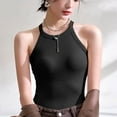 thumbnail image 3 of Hvyesh Tank Tops with Built in Bras Women Round Neck Halter Tank Top Loose Casual Workout Tank Tops, 3 of 8