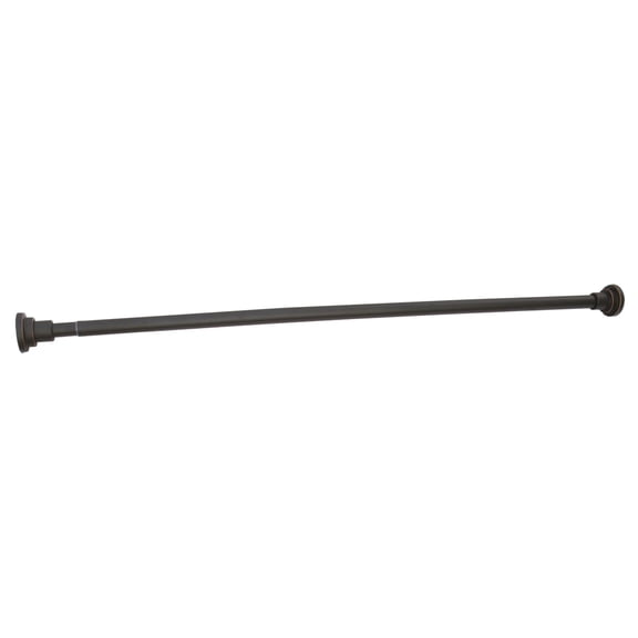 Oil Rubbed Bronze Classic Adjustable Tension Shower Rod, No Drill, Expandable 42-72 in.