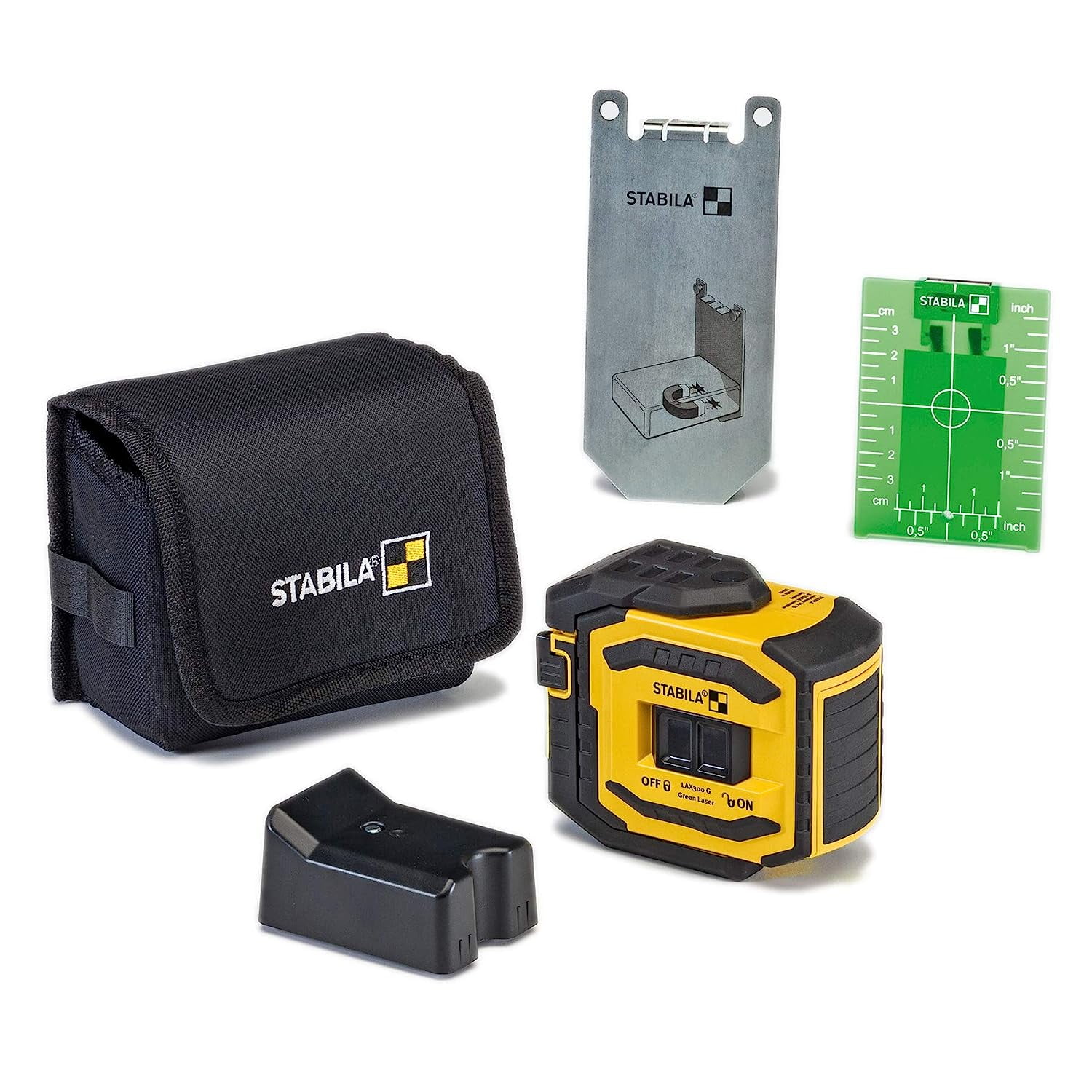 Stabila Lax 300 Green Laser Level Tool Set