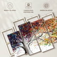 thumbnail image 6 of Elephant Stock The Colour Of Dreams Wall Art - Horizontal Multi Panel Canvas - Living Room Wall Decor - Floral And Botanical Multi Panel - Orange And Gray Decor By Ashvin Harrison - 36" x 22", 6 of 8