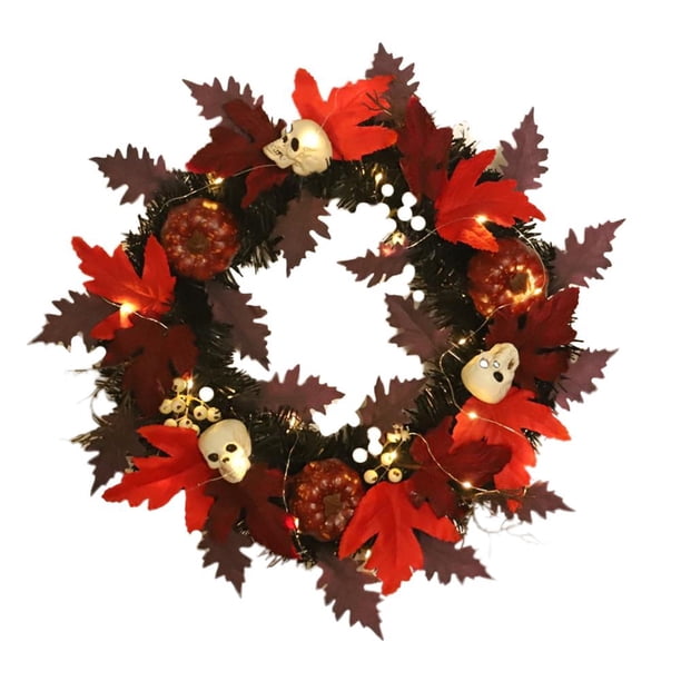 Halloween Guirnalda De Calabaza De Simulación Guirnalda Colgante De Hoja De Arce Para Decoración De Halloween Advancent HA043584-02