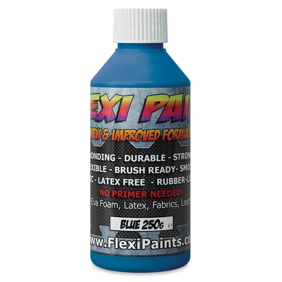 Flexi Paint Waterbased Flexible Cosplay Paint - Blue, 250 g (0.55 lb)