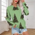 thumbnail image 4 of Ounisa Women's Fashion Printed T-shirt Long Sleeves Blouse V-Neck Casual Sweatshirt Top, 4 of 6