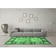 thumbnail image 3 of Ahgly Company Indoor Round Oriental Emerald Green Traditional Area Rugs, 5' Round, 3 of 4