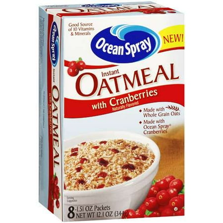 Sturm Foods Ocean Spray Instant Oatmeal, 8 ea