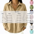 thumbnail image 3 of Womens Textured Golf Shirts Long Sleeve Half Zip Collared V Neck Loose Fit Sweatshirt Pullover with Chest Pockets for Business Casual Work Office, Blue, L, 3 of 7