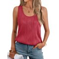 thumbnail image 5 of Crop Tank Tops for Women Fashion Solid Summer Tank Tops for Women Adjustable Soft Square Neck Sleeveless Shirts Womens Camisole Button Casual Henley Tops Shirts, 5 of 7
