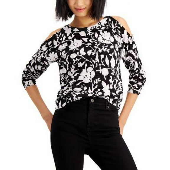 MSRP $60 Inc International Concepts Women Cold-Shoulder Sweater Size Small