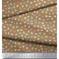 thumbnail image 2 of Soimoi Brown polyester Crepe Fabric Brush Stroke Abstract Printed Fabric 1 Yard 52 Inch Wide, 2 of 3