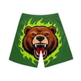 thumbnail image 6 of Tqyyweavej Men's Plus Swim Trunks Pull-On Funny Pattern Color Block Shorts Drawstring Wide Leg Baggy Swim Shorts with Pockets, 6 of 10