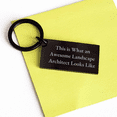 thumbnail image 3 of Landscape Architect Gifts, Funny Quote Keychain for Him, 'This Is What An Awesome Landscape Architect Looks Like', Father's Day Unique Gifts from Family, 3 of 4