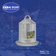 Galvanized Poultry Fountain 2 Gallon