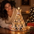 thumbnail image 6 of Christmas Village Lightscape Tree, Christmas Angel Village Lighted Centerpiece For Indoor Seasonal Home Display, 6 of 6