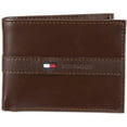 thumbnail image 3 of Tommy Hilfiger Men's Premium Leather Flip ID Passcase Billfold Wallet Burgundy, 3 of 3