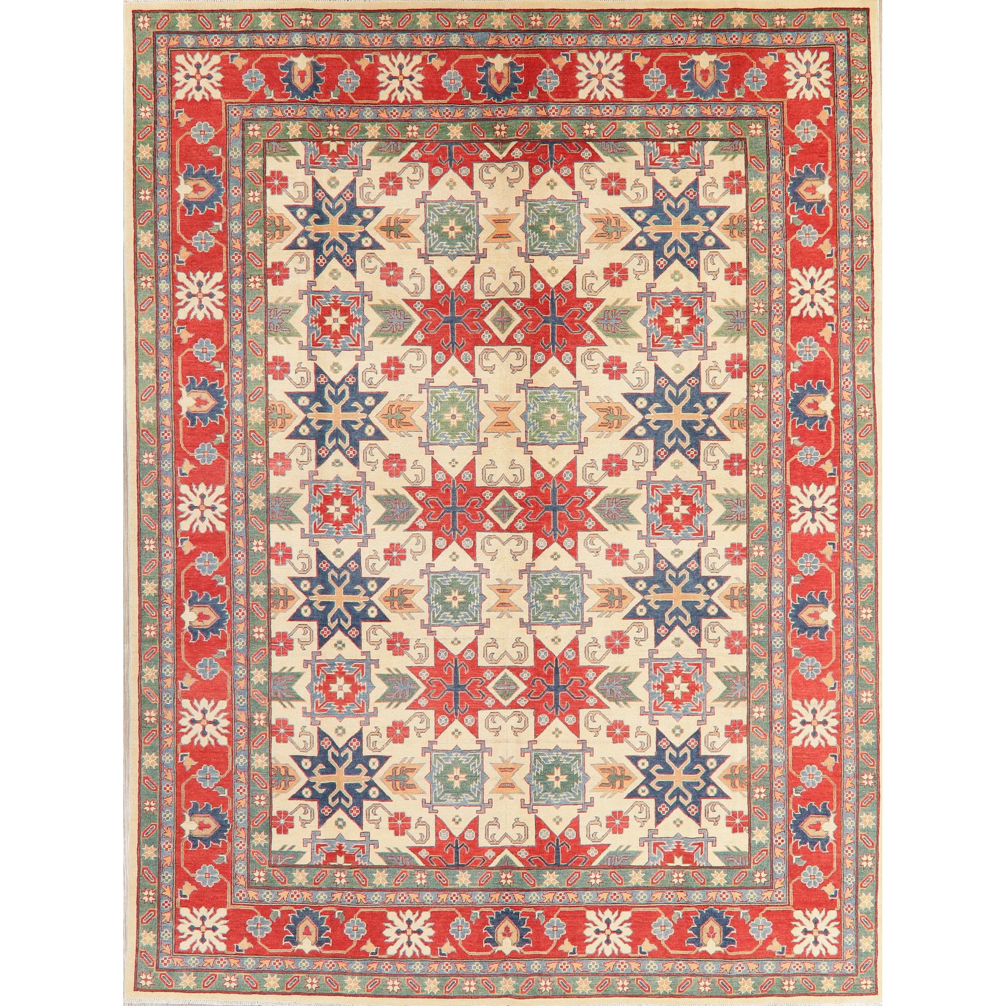 Geometric Kazak Oriental Living Room Area Rug Wool Handmade 9x12 Walmart Canada