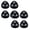 Black 8 PCS, variant on 4 PCS Self Adhesive Appliance Sliders,Heavy-Duty Small Appliance Casters Wheels Sticky Swivel Sliders,360 Degree Noise-Free Rotation Storage Box Bottom Trash Can Appliances Caster (Z-Nylon Black)
