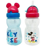 Disney Mickey Mouse Baby Boys' 2-Pack 11 Oz. Straw Sipper Cups - aqua/multi, one size