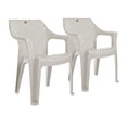 thumbnail image 1 of 2 Sillas De Plástico Con Textura Rattan Blanco Cantera, 1 of 4