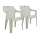 thumbnail image 1 of 2 Sillas De Plástico Con Textura Rattan Blanco Cantera, 1 of 4